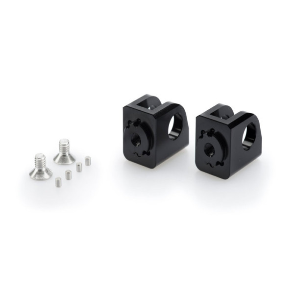 Puig Adjustable Footpeg Adaptors Black